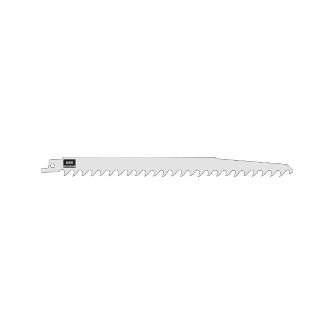 AEG Lama per sega a gattuccio legno - 240 x 8,5 mm, denti profondi per taglio legno fresco, rami e legna da ardere, 20-180 mm, 2 pezzi