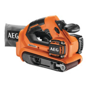 AEG Levigatrice a nastro a batteria BHBS18-75BL-0 18V Solo, incl. 2 fogli abrasivi in scatola