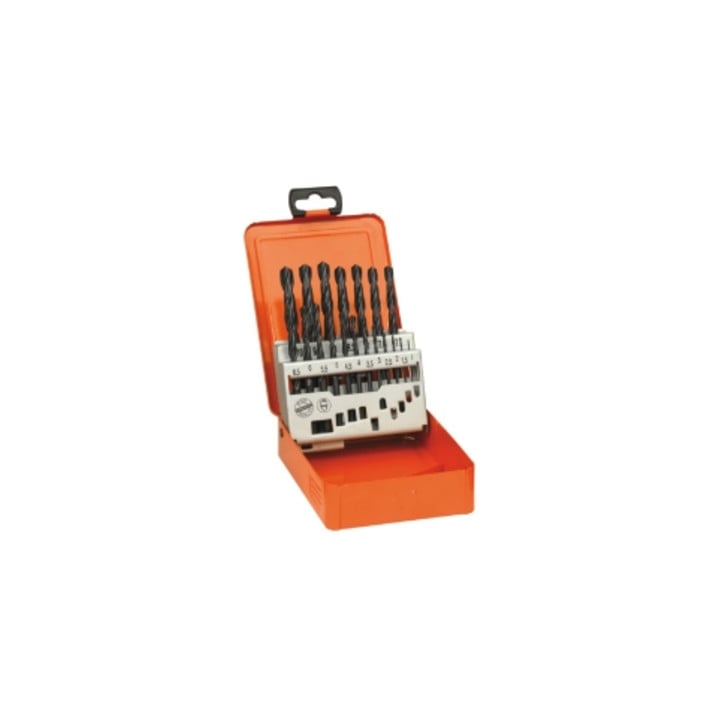 AEG metaalboren Profibox HSS-R 19 st. cassette, incl. Ø 1 - 10 mm in stappen van 0,5 mm, verpakt in kunststof doos