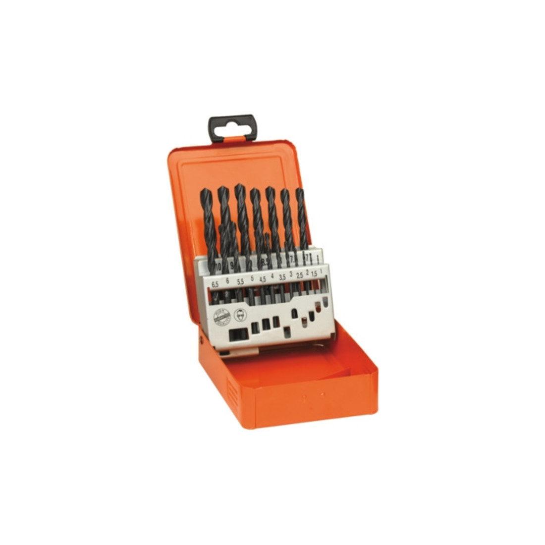 AEG Metallbohrer Profibox HSS-R 19-tlg. Kassette, inkl. Ø 1 - 10 mm in 0,5 mm Abständen, verpackt im Kunststoffbox