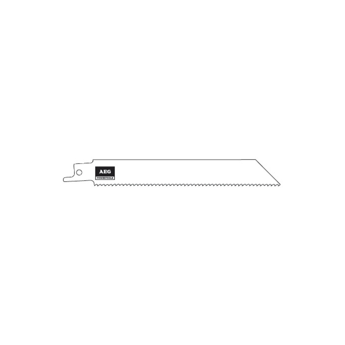 AEG reciprozaagblad 150 x 2,5 mm voor het zagen van hout, hout met spijkers, gipsplaten 3-100 mm, non-ferrometaal, aluminium 3-10 mm, kunststof buizen, 3 st.