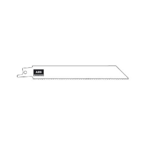 AEG Säbelsägeblatt  150 x 2,5 mm zum Sägen von Holz, Holz mit Nägeln, Gipsbauplatten 3-100 mm, NE-Metall, Aluminium 3-10 mm, Kunststoffrohre, 3 Stück