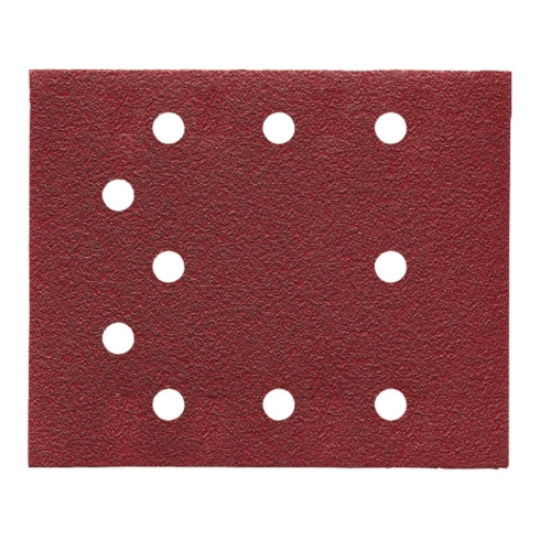 AEG Schleifblätter  K60 für Schwingschleifer 115 x 140 mm, 10-Loch, Klemmverschluss, Lieferumfang 10 Stück