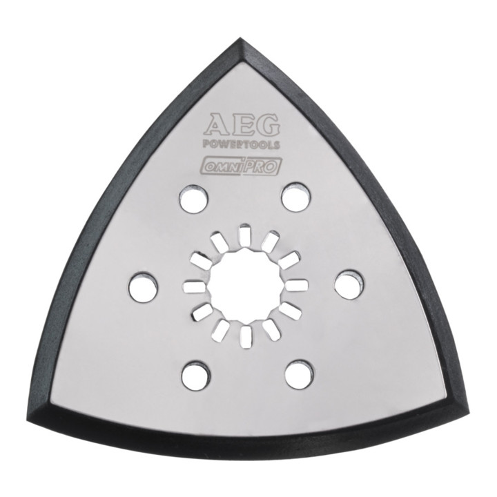 AEG Schleifpapierset 10-teilig für OMNI PRO, 93 x 93 mm K60/80/120, Lieferumfang 4 x K60, 3 x K80, 3 x K120 Schleifblätter
