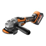 AEG Smerigliatrice angolare a batteria brushless BEWS18-125BLLI-502C 18V con 2x batterie PRO 18V / 5,0 Ah, caricabatterie e valigetta transporto-1