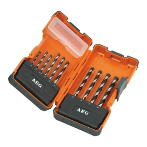 AEG Steinbohrer Set 10-teilig, Ø 4/ 5/ 5.5 /6 (2 Stk.) /7 /8 (2 Stk.) /9 /10 mm