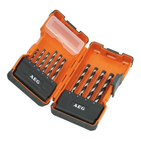 AEG Steinbohrer Set 10-teilig, Ø 4/ 5/ 5.5 /6 (2 Stk.) /7 /8 (2 Stk.) /9 /10 mm