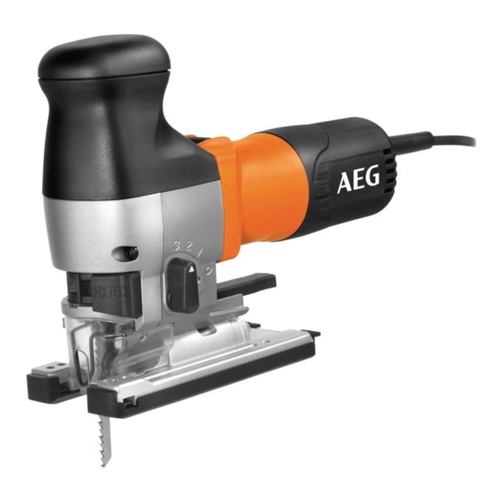 AEG Stichsäge STEP 1200 XE 135mm Hub 26mm 730W inkl. Sägeblatt, Spanreißschutz, Gleitsohle im Transportkoffer
