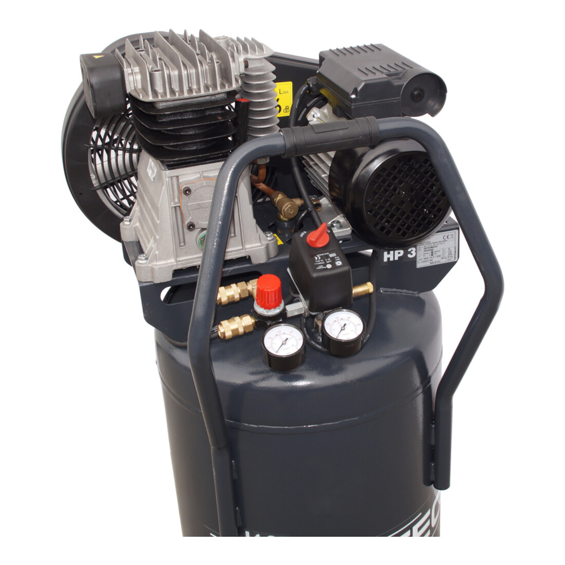Aerotec 420-90 V TECH - 230 Volt oliegesmeerde zuigercompressor