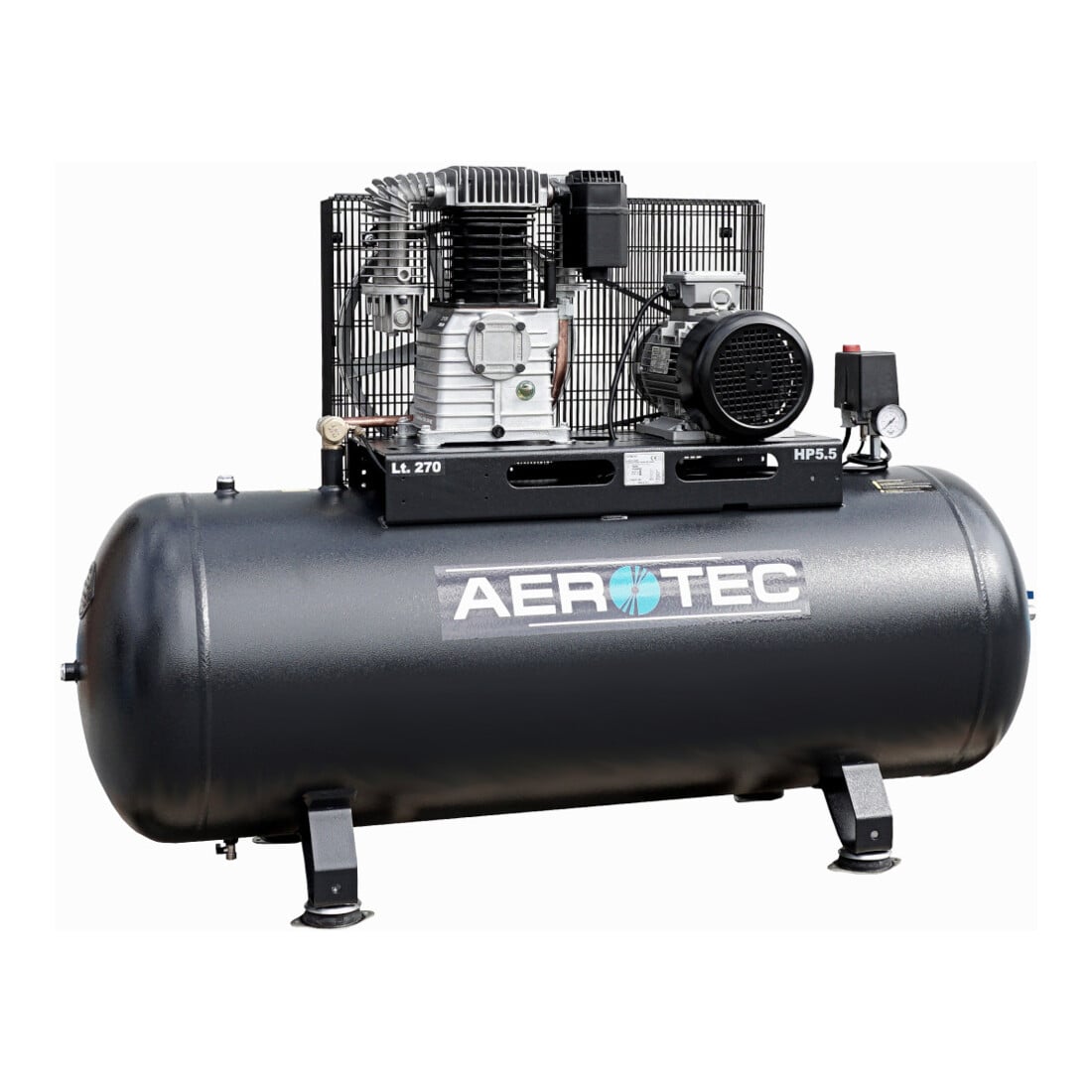 Aerotec 650-270 PRO-10 Bar liegend K25 Kolbenkompressor