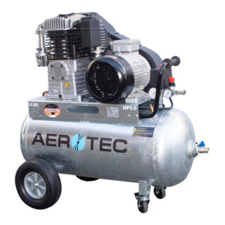 Aerotec 780-90 Z PRO - 400 Volt galvanisé Compresseur lubrifié