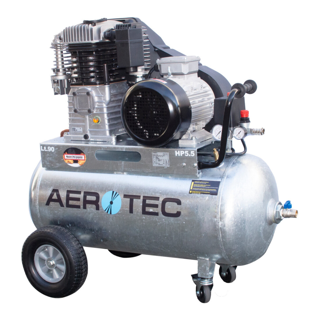Aerotec 780-90 Z PRO - 400 Volt galvanisé Compresseur lubrifié