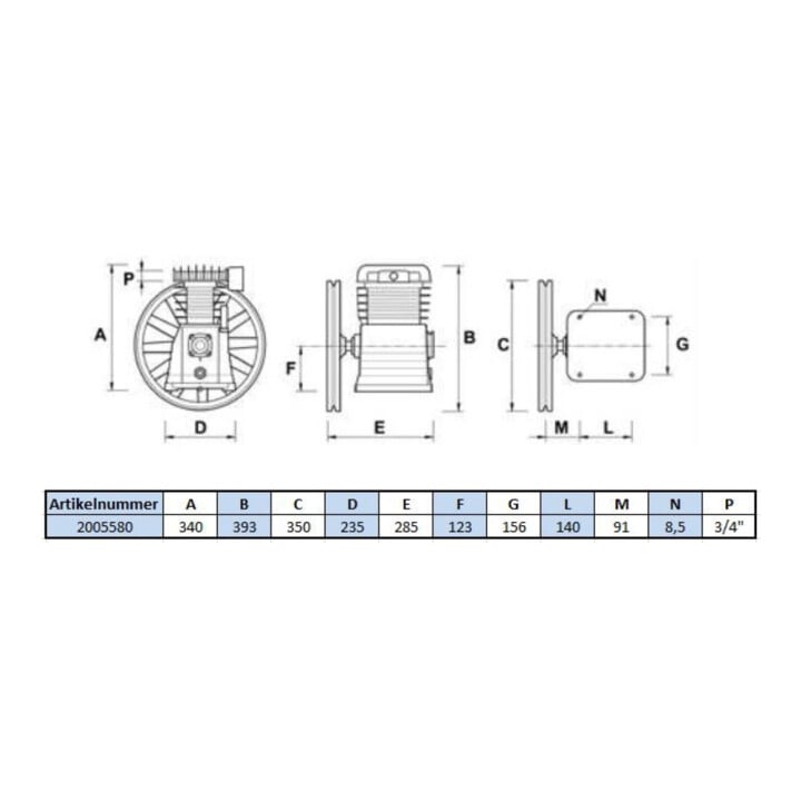 Aerotec B3800B vermogenseenheid - 11 bar