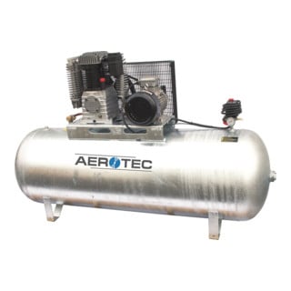 Aerotec Compressore N60-500 Z PRO orizzontale, 400 Volt, zincato, lubrificato ad olio