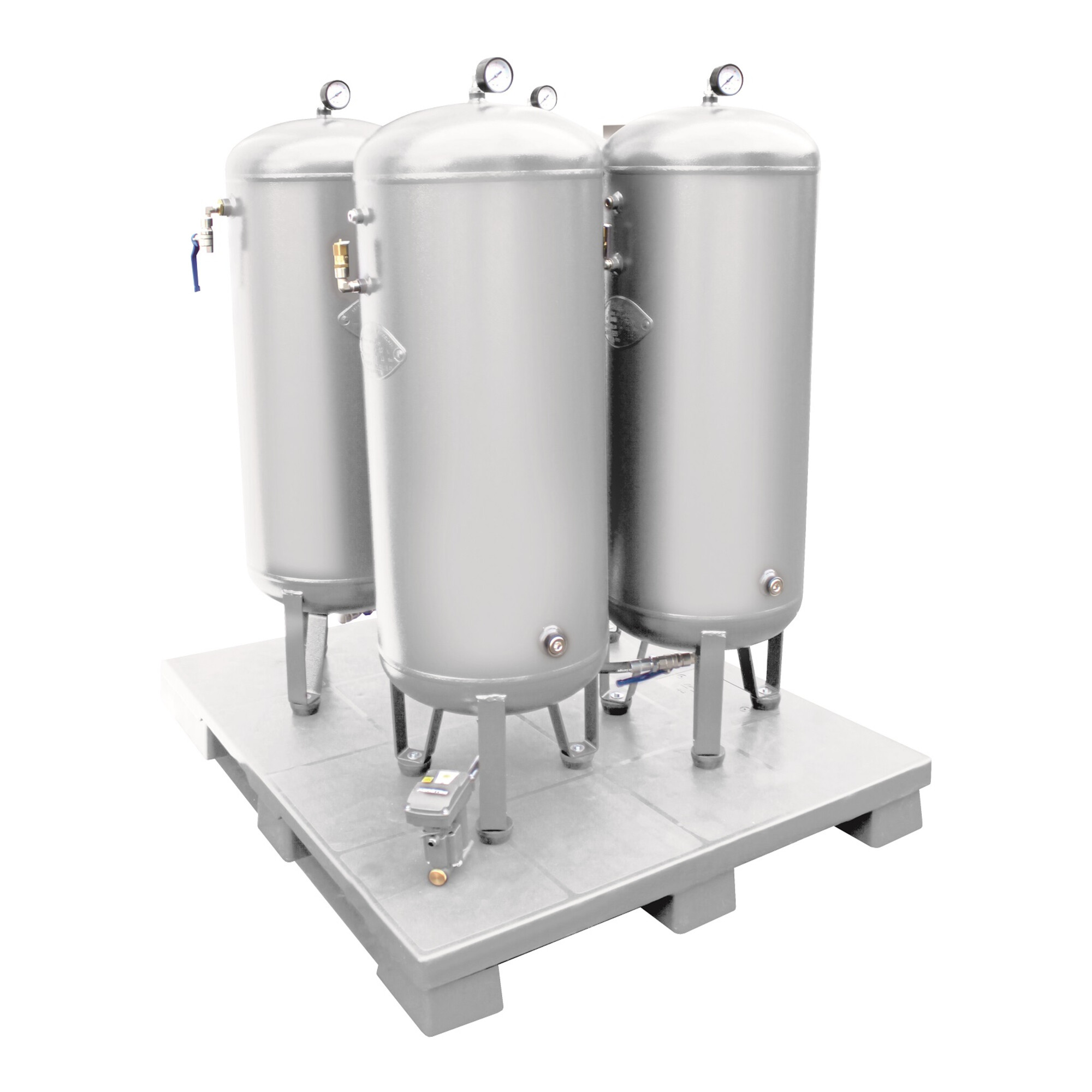 Aerotec Kesselbatterie 4 x 90L - 11 bar verzinkt