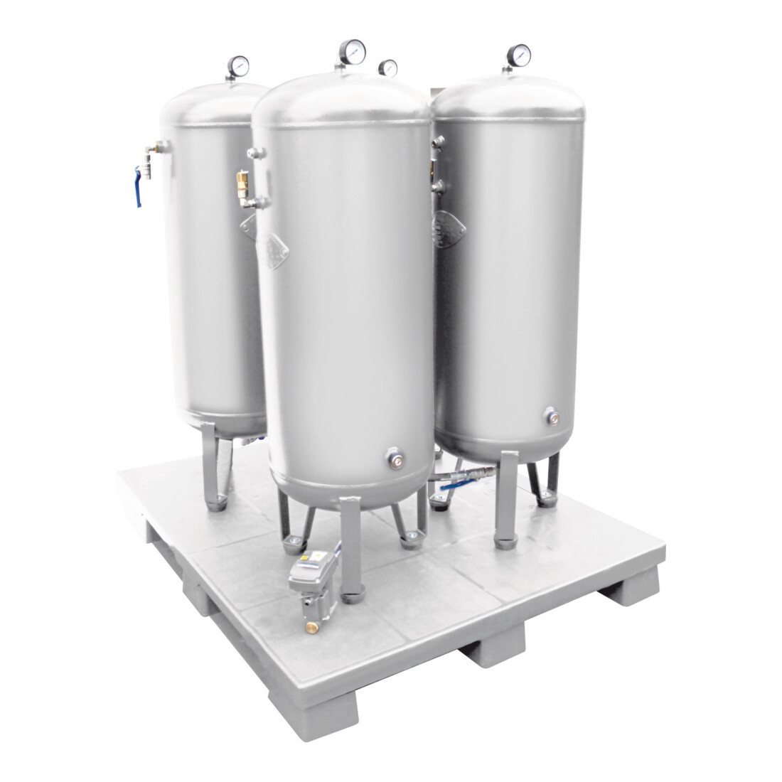 Aerotec Kesselbatterie 4 x 90L - 11 bar verzinkt