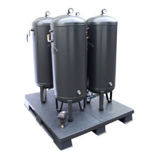 Aerotec ketelbatterij 4 x 90L - 11 bar gepoederd