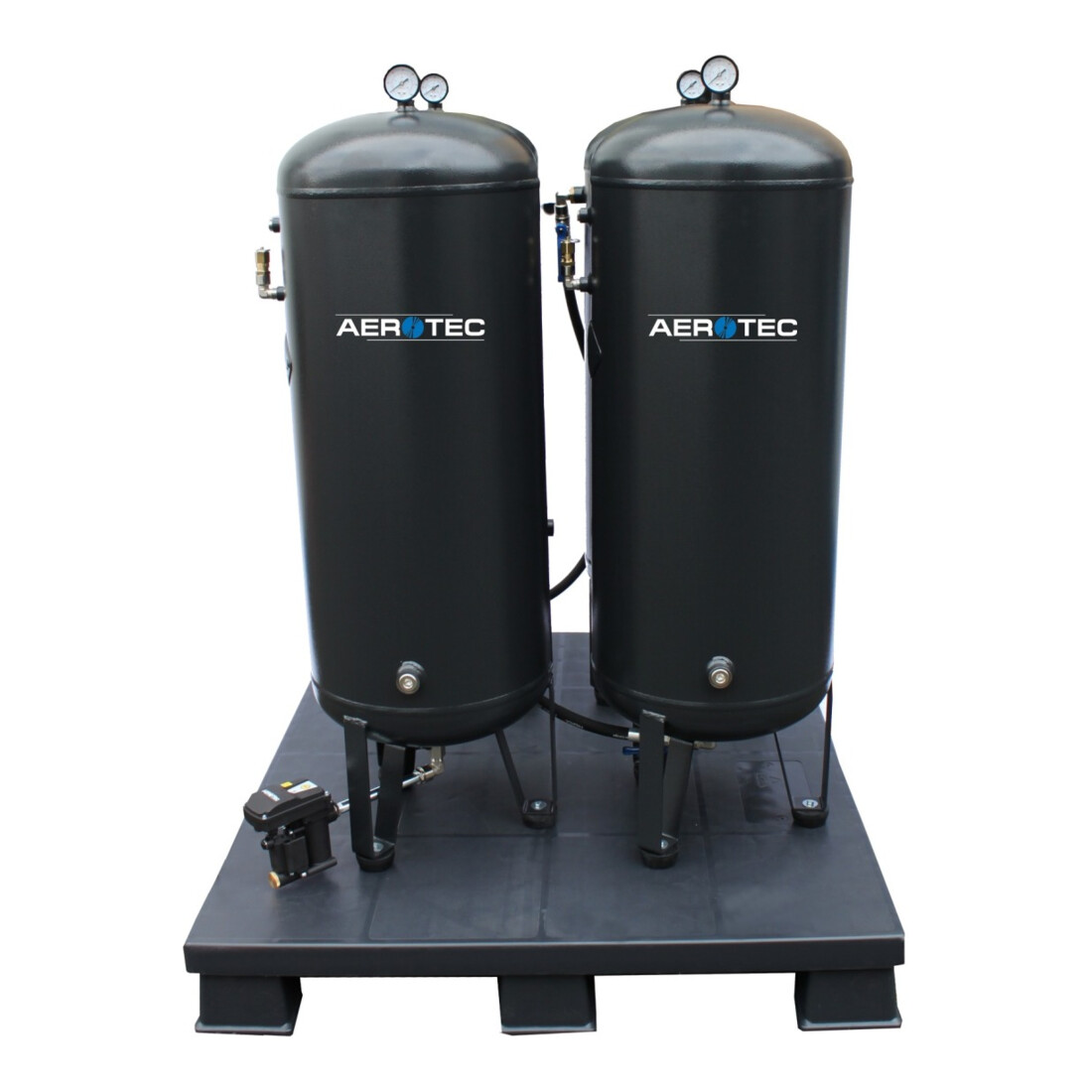 Aerotec ketelbatterij 4 x 90L - 11 bar gepoederd