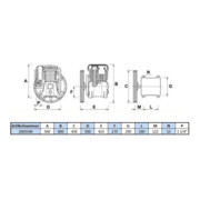 Aerotec motorunit B7000B - 15 bar - 2 cilinders - 400 volt-3
