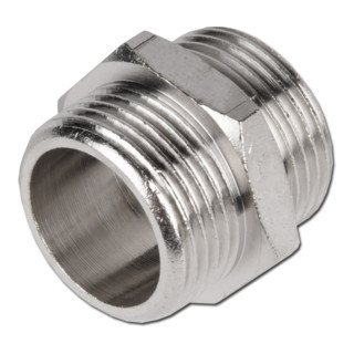 Aerotec Nipplo doppio, 1/4" esterno x 1/4" esterno