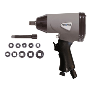 Aerotec persluchtslagmoersleutel 1/2inch ST 12,5mm (1/2inch) A4 vierkant 345 Nm