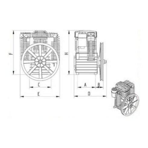 Aerotec SHM K28 Gruppo - 2 cilindri - doppio stadio - con postraffreddatore
