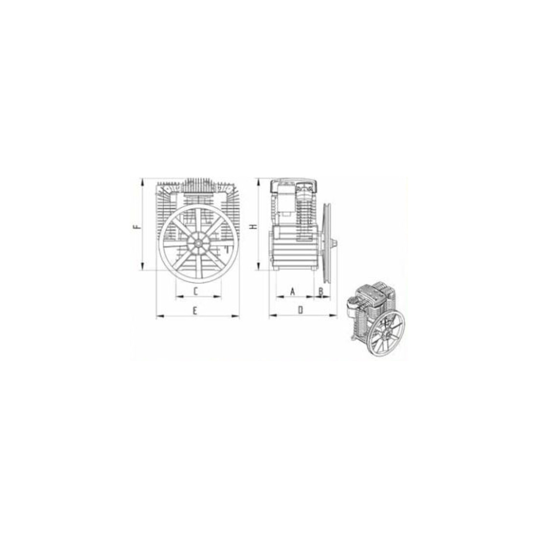 Aerotec SHM K28 Gruppo - 2 cilindri - doppio stadio - con postraffreddatore