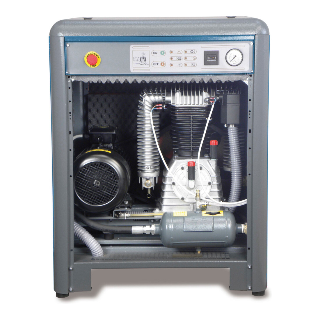 Aerotec Silent Basis PRO B-AK50-15 V-snaar compressor- 7,5 KW- met