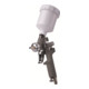 Aerotec verf spuitpistool samengeperste lucht Mini HVLP mondstuk 0.8 + 0.5mm / kunststof stroom beker-1