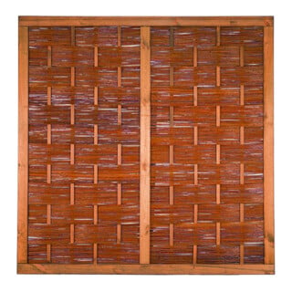 ÄTNA Weidengeflechtzaun 180 x 180 cm braun gebeizte Weide