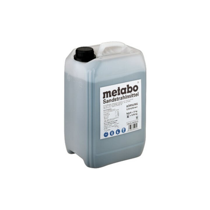 Agent de sablage Metabo, granulation 0,2 - 0,5 mm, bidon de 8 kg