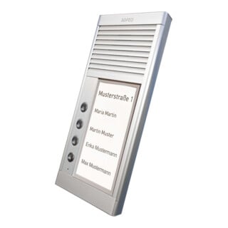 AGFEO Türsprechstelle DoorSpeak 4 4 Klingel alu IP33