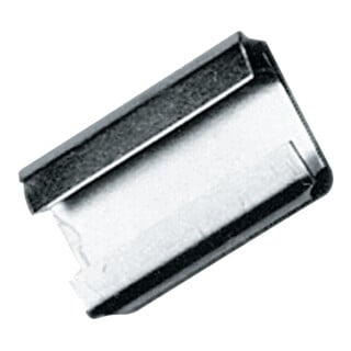 Agrafe de fermeture l.13 mmxL28 mm pour ruban d'emballage en acier de 13 mm