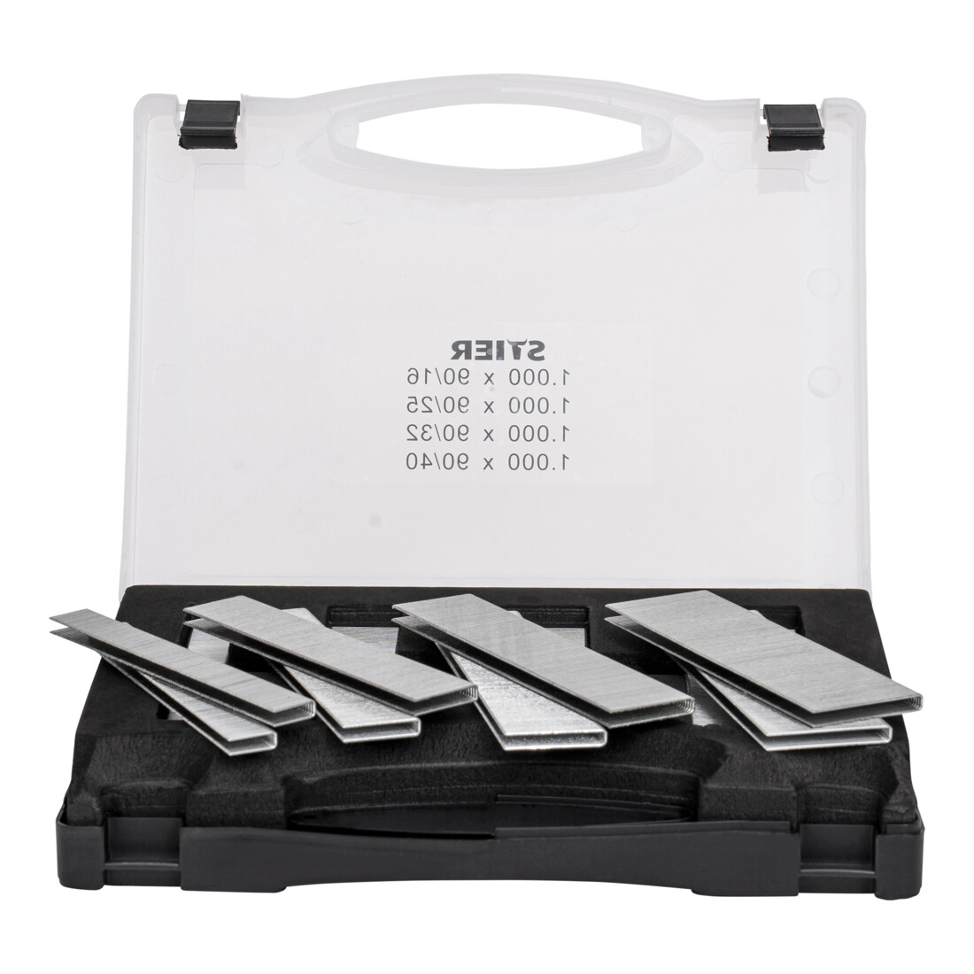 Agrafes STIER type 90 en coffret, 16 - 40 mm