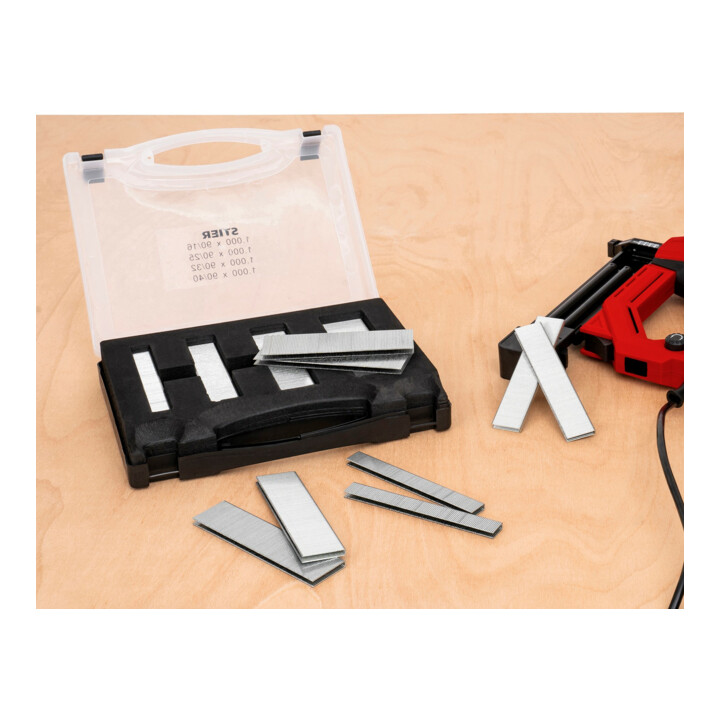 Agrafes STIER type 90 en coffret, 16 - 40 mm