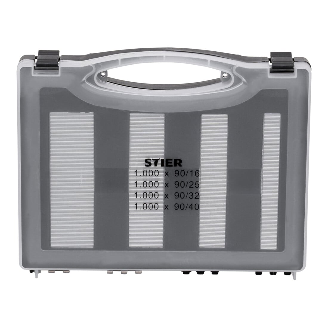 Agrafes STIER type 90 en coffret, 16 - 40 mm