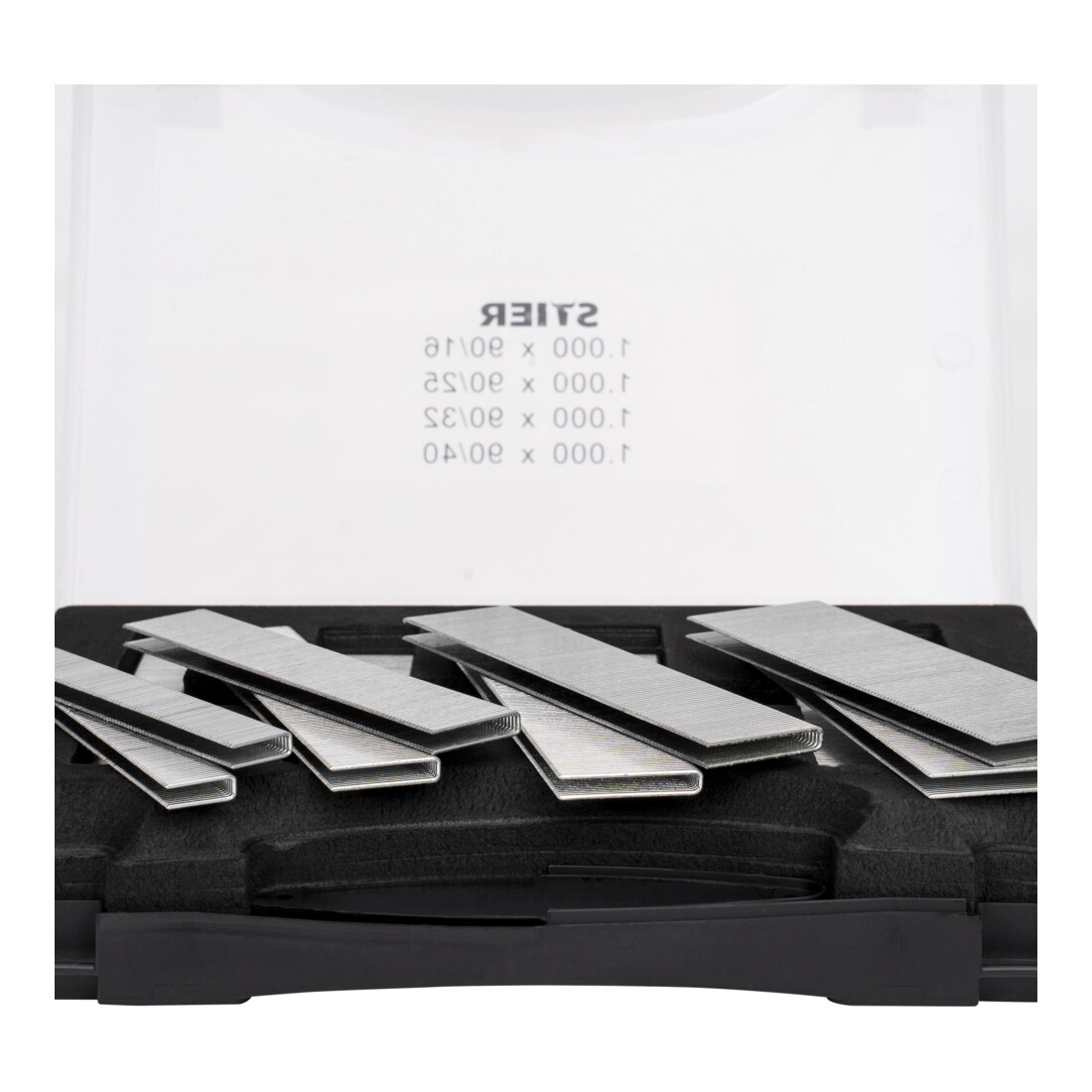 Agrafes STIER type 90 en coffret, 16 - 40 mm