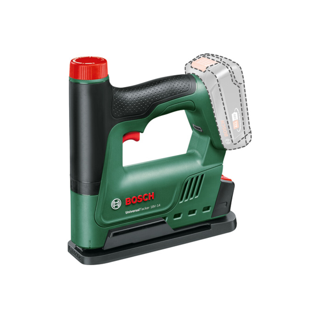 Agrafeuse sans fil UniversalTacker 18V-14 Bosch avec 1 000 agrafes et une entretoise en papier