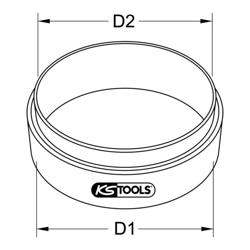 Aide montage segment de piston pour DAF, 134,0 mm KS Tools