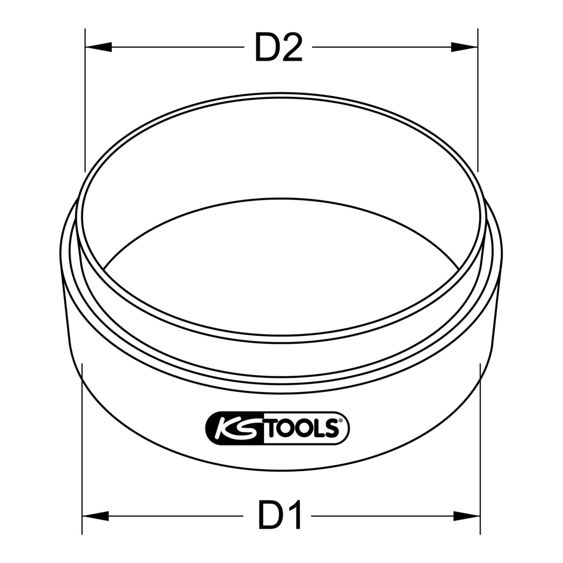 Aide montage segment de piston pour DAF, 134,0 mm KS Tools