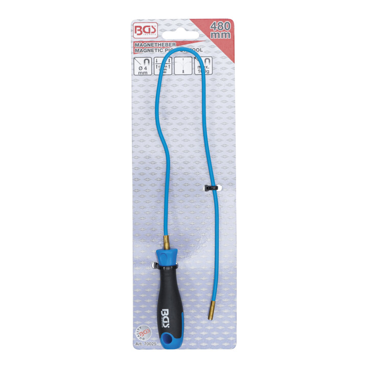 Aimant flexible 480 mm force de traction 0,5 kg BGS