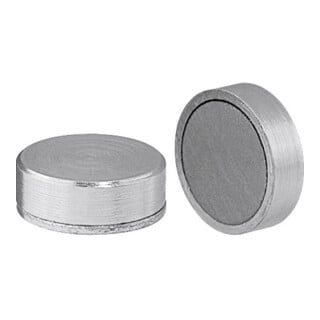 Aimant plat sans taraudage, SmCo5,⌀: 20 mm