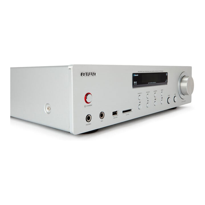 aiwa Amplificateur stéréo avec Bluetooth, USB, SD-MP3 AMU120BTSR
