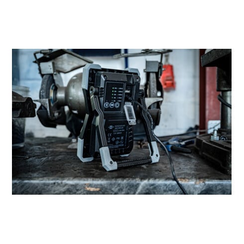 Akku LED Arbeitsstrahler RUFUS 3010 MA, 3000lm, IP65, mit Bluetooth® Lautsprecher