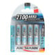 Akkuzelle 2100 mAh 1,2V Monozellen NiMH ANSMANN./Blister-1