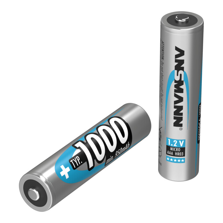 Akkuzelle Micro 1000mAh 1,2V NiMH ANSMANN./Blister