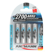 Akkuzelle Mignon 2700mAh 1,2V NiMH ANSMANN./Blister