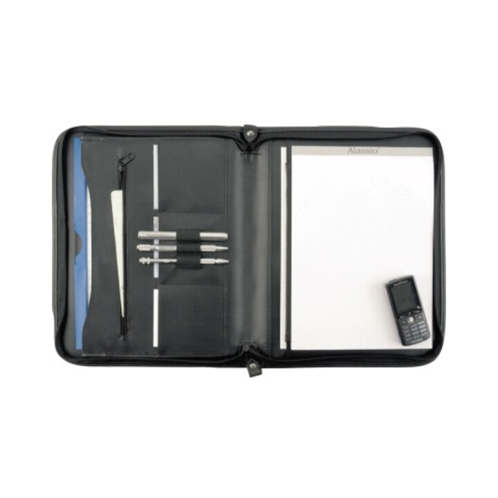 Alassio Schreibmappe MILANO 30042 36x29x5cm Lederimitat schwarz