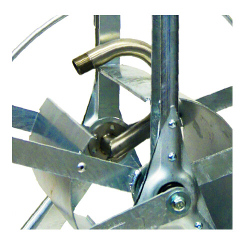 ALBA-KRAPF Chariot de tuyau 3/4" Pro SL : 50m, galvanisé à chaud