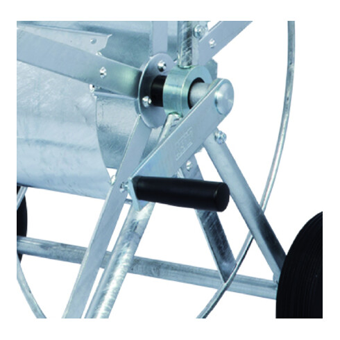 ALBA-KRAPF Chariot de tuyau 3/4" Pro SL : 80m, galvanisé à chaud